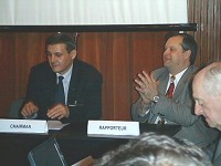 Marius-Ioan Piso, ROSA President and CEO and Dumitru Prunariu, Romanian Astronaut and Chairman of COPUOS 2010-2011