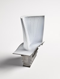 PW4000 First Stage Blade for gas turbine engine.