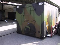 Tactical EMC-shielded aluminium shelter