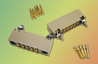 Connectors with spring contacts