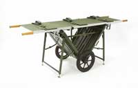 Brancarry, trolley for military stretchers