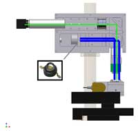 fluXXscan fluorescence microscope with blue LED-illumination