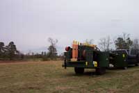 Air Force Carrier trailer with winch, etc. (Cover removed)